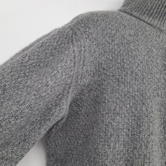 Gianetti Wool Nylon Blend Quarter Zip Pop Over Sweater Made in Italy Size XL - Picture 3 of 6